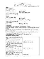 Giáo án Tuần 1 - Lớp 1