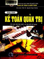 Giáo trình Kế toán quản trị: Phần 1