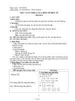 Bài soạn môn Đại số lớp 7 - Tuần 4