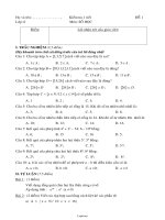 Giáo án Kiểm tra 1 tiết đề 1 lớp: 6 môn: Số học