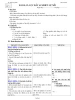 Giáo án Vật lý Lớp 8 - Bài 10,12: Lực đẩy Ác-si-mét - Sự nổi - Năm học 2010-2011 - Trần Trọng Nhân