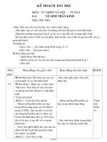 Giáo án Tự nhiên xã hội Lớp 3 - Tuần 8 - Bài: Vệ sinh thần kinh