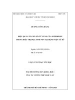 hiệu quả cắt cơn gò tử cung của nifedipine trong điều trị dọa sinh non tại bệnh viện từ dũ 