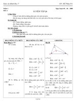 Giáo án Hình học 7 - GV: Đỗ Thừa Trí - Tiết 58: Luyện tập
