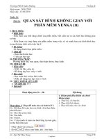 Giáo án Tin học 8 - Tiết 58: Quan sát hình không gian với phần mềm Yenka (Tiếp theo) - Năm học 2009-2010 - Ngô Thị Thùy Dung