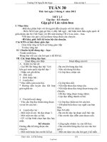 Giáo án Lớp 3 Tuần 30 - Lê Thị Tường - Trường TH Nguyễn Bá Ngọc