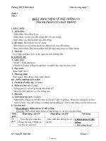 Giáo án Công nghệ 7 - Tiết 2, Bài 2: Khái niệm về đất trồng và thành phần của đất trồng - Nguyễn Tiến Đạt