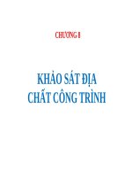 KHẢO sát địa CHẤT CÔNG TRÌNH (địa CHẤT CÔNG TRÌNH SLIDE) 
