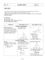 Giáo án Hình học 7 - Học kỳ 1 - Tiết 24: Luyện tập 2