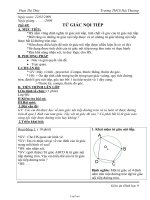 Bài giảng môn học Hình học lớp 7 - Tiết 48: Tứ giác nội tiếp (tiếp)