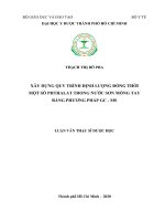 xây dựng quy trình định lượng đồng thời một số phthalat trong nước sơn móng tay bằng phương pháp gc   ms 