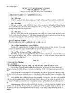 Đáp án Sử ĐH khối C 2013