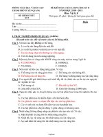 Đề kiểm tra chất lượng học kì II Vật lí Lớp 8 - Năm học 2010-2011 - Phòng GD & ĐT TP Tuyên Quang