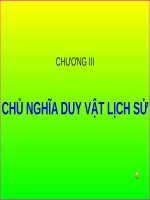 CHỦ NGHĨA DUY vật LỊCH sử  (NLCBCN mác LÊNIN SLIDE) 