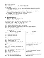 Bài giảng môn Đại số lớp 7 - Tuần 28 - Tiết 59: Đa thức một biến