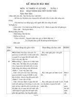 Giáo án Tự nhiên và xã hội Lớp 3 - Tuần 5 - Bài: Hoạt động bài tiết nước tiểu