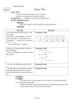 Giáo án Lớp 6 - Môn Toán - Tiết 51: Luyện tập