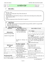 Giáo án Đại số 7 - Học kỳ 1 - Tiết 30: Luyện tập