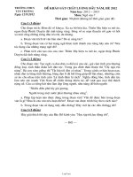 Đề khảo sát chất lượng đầu năm, hè 2012 năm học: 2012 – 2013 môn: Ngữ văn 7 thời gian: 90 phút (không kể thời gian giao đề)