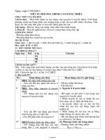 Giáo án Vật lý Lớp 8 - Tiết 29: Phương trình cân bằng nhiệt - Năm học 2010-2011