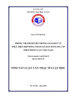 Phòng tránh rủi ro trong giao kết và thực hiện hợp đồng tham gia bán hàng đa cấp theo pháp luật Việt Nam