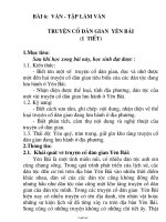 Giáo án môn Ngữ văn lớp 6 - Bài học 6: Văn - Tập làm văn truyện cổ dân gian Yên Bái