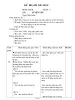 Giáo án Toán Lớp 3 - Tuần 7 - Bài: Luyện tập (Tiếp)