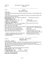 Giáo án tổng hợp Tuần 10 Lớp 3 năm học 2011