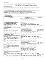 Giáo án Ngữ văn 7 tiết 103: Trả bài kiểm tra văn, tiếng việt và bài viết số 5: Văn lập luận chứng minh
