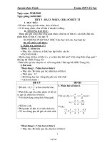 Bài soạn môn Đại số lớp 7 - Tuần 2