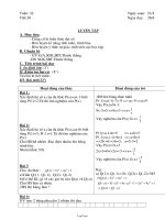 Giáo án Tự chọn Toán 7 tiết 31: Luyện tập