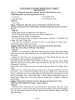 Ngân hàng câu hỏi môn Lịch sử Khối 7 - Năm học 2010-2011