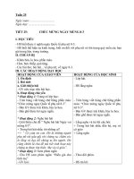 giáo án hoạt động tập thể lớp 1