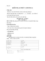 Giáo án Đại số 7 tiết 22: Kiểm tra 45 phút ( Chương I)