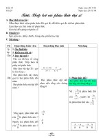 Giáo án Đại số 8 - Tiết 29: Phép trừ các phân thức đại số