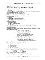 Giáo án Ngữ văn 8 - Tiết 135-136: Kiểm tra tổng hợp cuối năm - Năm học 2006-2007 - Dương Thị Thảo Trang