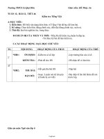 Giáo án Ngữ văn Lớp 6 - Tiết 46, Bài 12: Kiểm tra Tiếng Việt - Hồ Thúy An