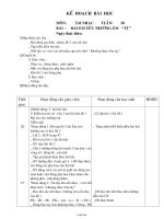 Giáo án Âm nhạc Lớp 3 - Tuần 20 - Bài: Em yêu trường em (Tiếp theo)