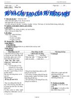 Giáo án môn Ngữ văn Lớp 6 - Tiết 3: Từ và cấu tạo của từ Tiếng Việt - Năm học 2010-2011 - Nguyễn Phi Hổ