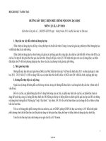 Hướng dẫn thực hiện điều chỉnh nội dung dạy học môn Vật lí Khối THCS