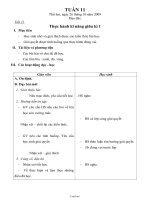 Giáo án Đạo đức - Tiết 11: Thực hành kĩ năng giữa kì 1