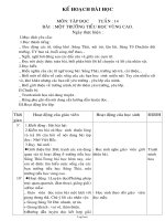 Giáo án Tập đọc Lớp 3 - Tuần 14 - Bài: Một trường tiểu học vùng cao