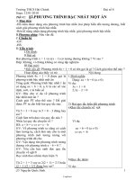 Giáo án Đại số 8 kì 2 - Trường THCS Hải Chánh