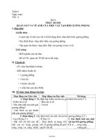 Giáo án Vật lý 7 tuần 6 Thực hành: Quan sát và vẽ ảnh của một vật tạo bởi gương phẳng