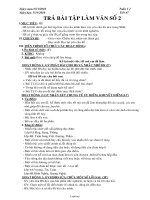 Giáo án môn Ngữ văn 6 - Tiết số 47: Trả bài tập làm văn số 2