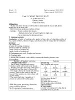 Unit 11. What do you eat?