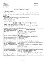 Giáo án Ngữ văn Lớp 9 - Tiết 30: Trả bài tập làm văn số 1 - Năm học 2011-2012