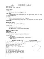 Giáo án Toán Hình 8 tiết 36: Diện tích đa giác