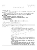 Giáo án Ngữ văn Lớp 9 - Tiết 55: Trả bài kiểm tra văn - Năm học 2011-2012