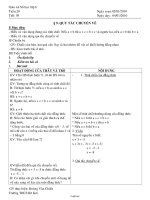 Giáo án Số học 6 - Tuần 20 - Năm học 2010-2011 - Hoàng Văn Chiến